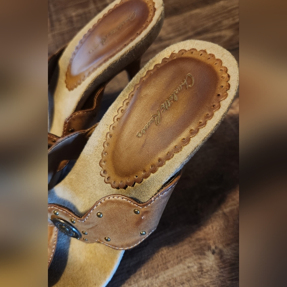 Charlotte Russe Brown Embellished Sandals - Picture 3 of 4